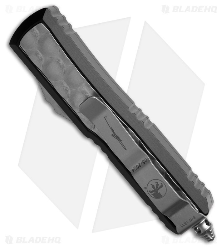Microtech Daytona Hellhound SS OTF Auto Knife Black Al/Bubble Inlay (3" SW)