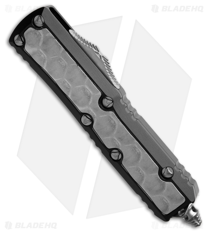Microtech Daytona Hellhound SS OTF Auto Knife Black Al/Bubble Inlay (3" SW)