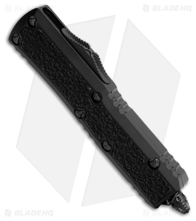 Microtech Daytona Hellhound Shadow OTF Automatic Knife Black Aluminum (3" DLC)