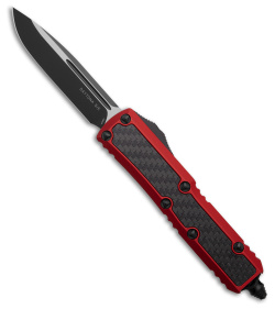 Microtech Daytona S/E D/A OTF Knife Red w/ Carbon Fiber (3.25" Black)