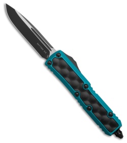 Microtech Daytona S/E OTF Automatic Knife Blue Al/Bubble Inlay (3" Black)