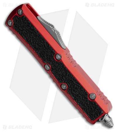 Microtech Daytona S/E OTF Knife Red Aluminum + 3M Inlays (3" Apocalyptic)