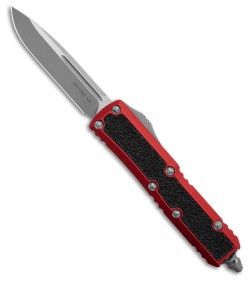 Microtech Daytona S/E OTF Knife Red Aluminum + 3M Inlays (3" Apocalyptic)