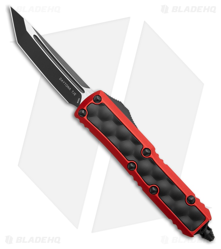 Microtech Daytona T/E OTF Knife Red/Bubble Inlay Black