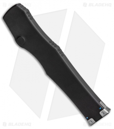Marfione Custom Halo VI Hellhound Tanto OTF Black w/ Blue HW  (4.4" Mirror) 