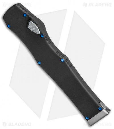 Marfione Custom Halo VI Hellhound Tanto OTF Black w/ Blue HW  (4.4" Mirror) 