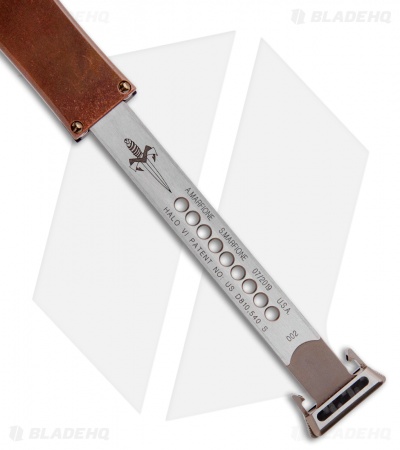 Marfione Custom Halo VI Hellhound Tanto OTF Copper Top (4.4" Mirror) 
