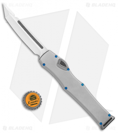 Marfione Custom Halo VI Tanto OTF Stainless Steel (4.4" Mirror) Blue Hardware 