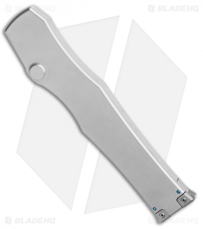 Marfione Custom Halo VI Tanto OTF Stainless Steel (4.4" Mirror) Blue Hardware 