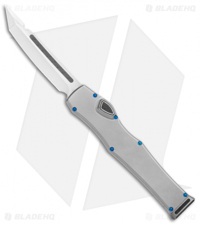 Marfione Custom Halo VI Tanto OTF Stainless Steel (4.4" Mirror) Blue Hardware 