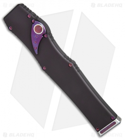 Marfione Custom Microtech Halo V OTF Automatic Knife Purple Haze Ti (Mirror)