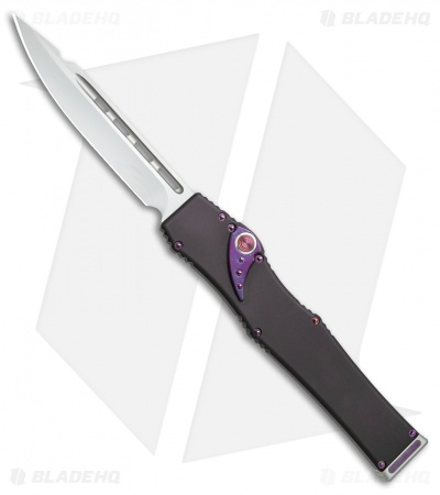 Marfione Custom Microtech Halo V OTF Automatic Knife Purple Haze Ti (Mirror)