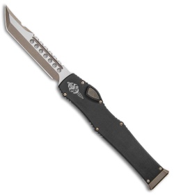 Microtech Halo VI Hellhound Tanto OTF Knife (4.4" Bronzed) 519-13