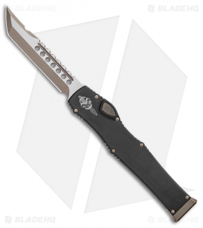 Microtech Halo VI Hellhound Tanto OTF Knife (4.4" Bronzed) 519-13