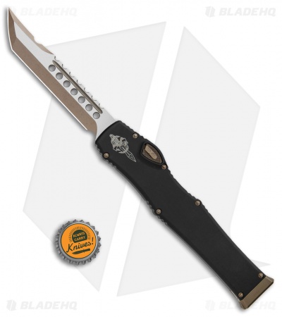 Microtech Halo VI Hellhound W/ Safety Tanto OTF Knife (4.4" Bronzed) 519-13