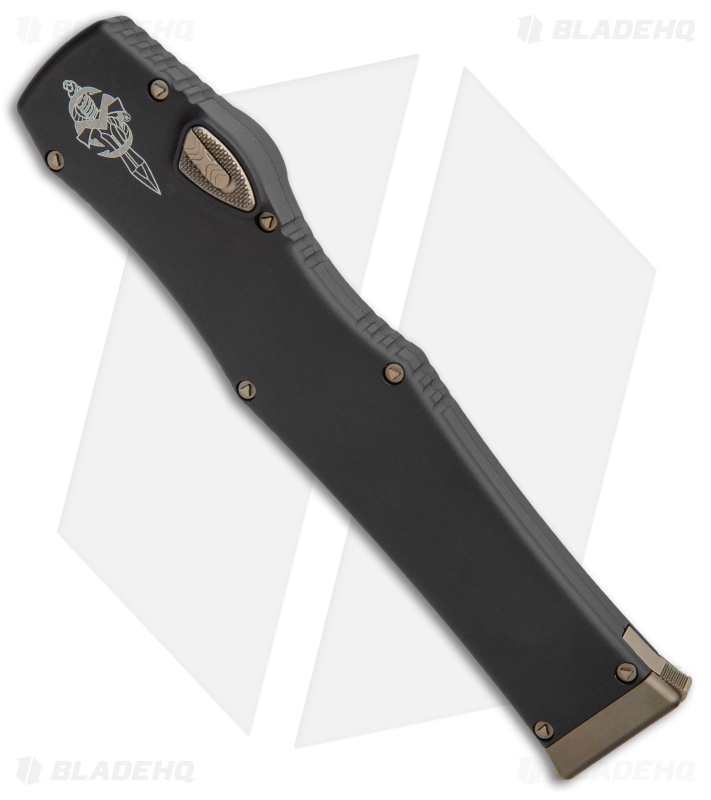 Microtech Halo VI Hellhound W/ Safety Tanto OTF Knife (4.4" Bronzed) 519-13