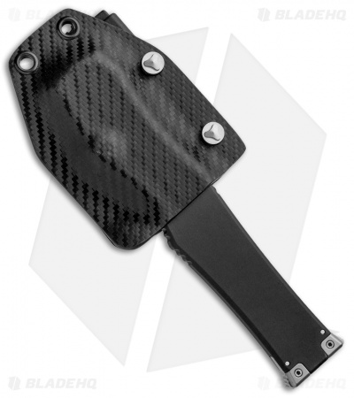 Microtech Halo VI Tanto OTF Automatic Knife Black (4.4" Satin Serr) 250-5