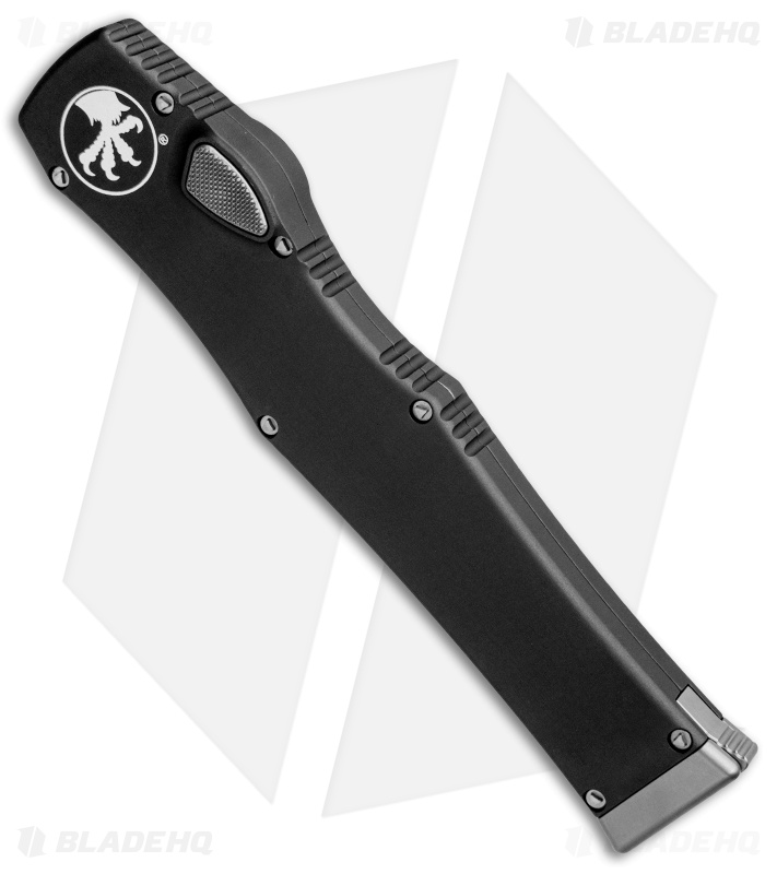 Microtech Halo VI Tanto OTF Automatic Knife Black (4.4" Satin Serr) 250-5