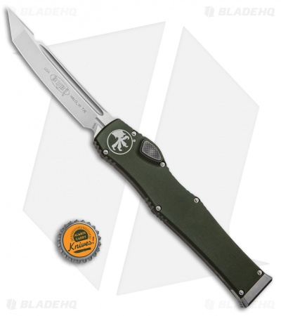 Microtech Halo VI Tanto OTF Automatic Knife OD Green (4.4" Satin) 250-4OD