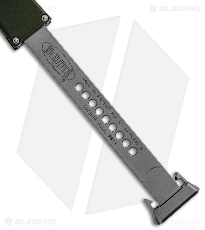Microtech Halo VI Tanto OTF Automatic Knife OD Green (4.4" Satin) 250-4OD
