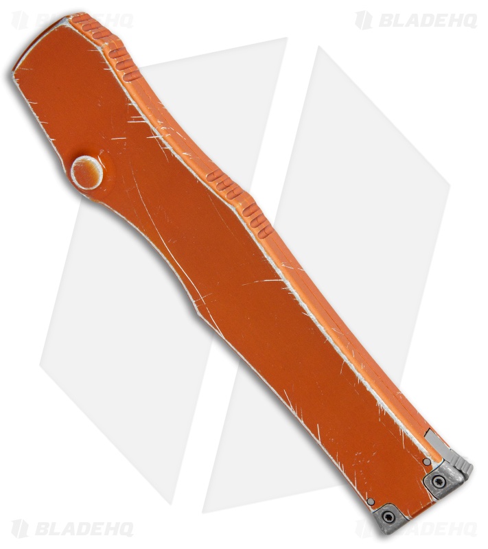 Microtech Halo VI Tanto OTF Knife Orange Distressed (4.4" Apocalyptic)