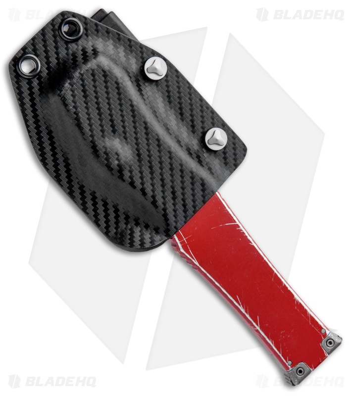 Microtech Halo VI Tanto OTF Knife Red Distressed (4.4" Apocalyptic) 