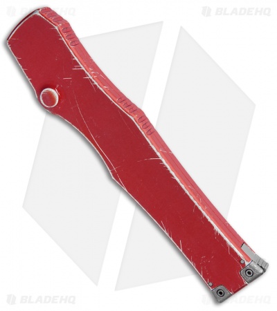 Microtech Halo VI Tanto OTF Knife Red Distressed (4.4" Apocalyptic) 