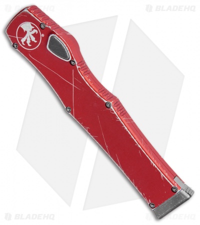Microtech Halo VI Tanto OTF Knife Red Distressed (4.4" Apocalyptic) 