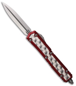 Microtech Makora D/E Auto OTF Auto Knife Bubble Inlay Red (3.4" SW)
