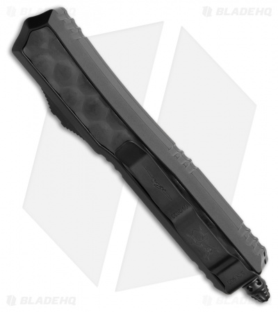 Microtech Makora D/E OTF Auto Knife Bubble Inlay Black (3.4" DLC Serr)