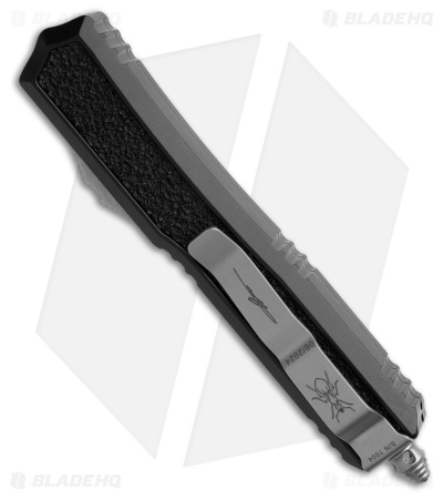 Microtech Makora D/E SS Tactical OTF Automatic Knife Black Aluminum (3.4" Satin)