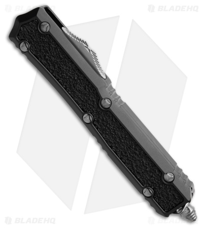 Microtech Makora D/E SS Tactical OTF Automatic Knife Black Aluminum (3.4" Satin)