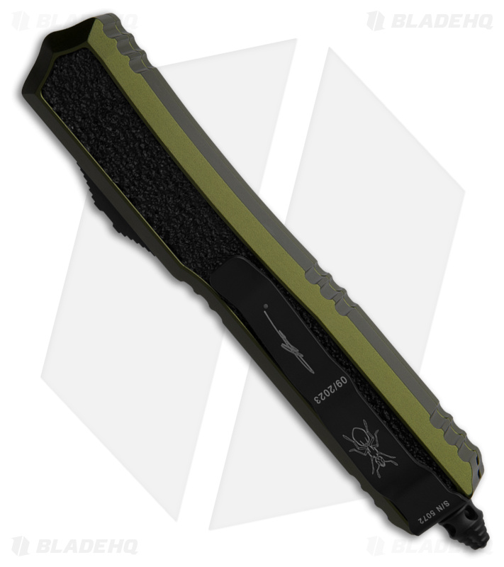Microtech Makora SS D/E OTF Auto Knife OD Green Aluminum (3.4" Black Serrated)