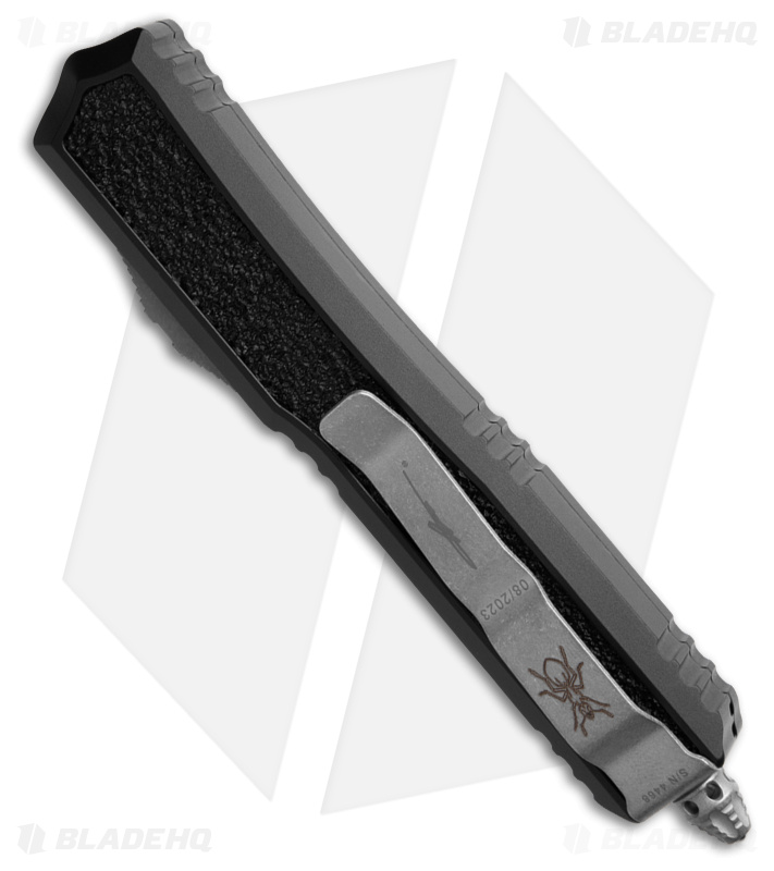 Microtech Makora Sig Series D/E OTF Auto Knife Black AL (3.4" AP Serr)206-11APS