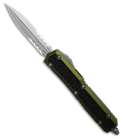 Microtech Makora Signature Series D/E OTF Auto Knife OD Green (3.4" SW Serrated)