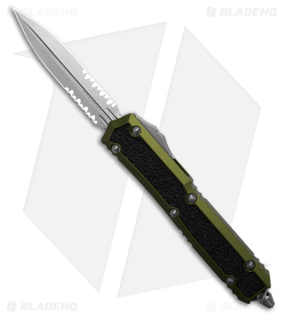 Microtech Makora Signature Series D/E OTF Auto Knife OD Green (3.4" SW Serrated)