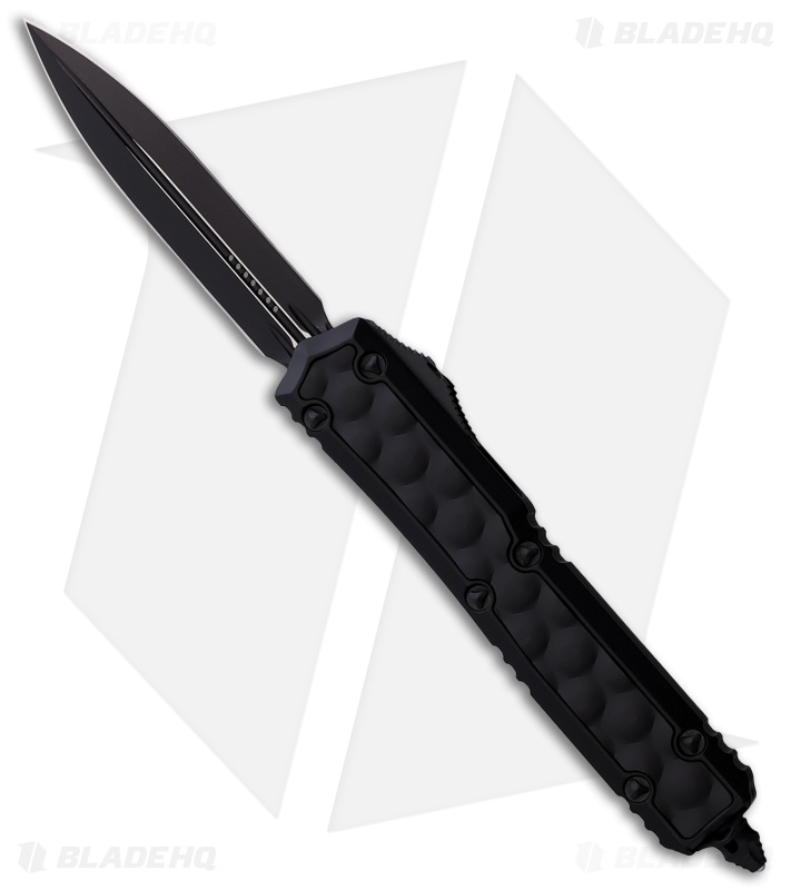 Microtech Makora D/E Auto OTF Knife Bubble Inlay Black (3.4" Black)