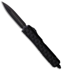 Microtech Makora D/E Auto OTF Knife Bubble Inlay Black (3.4" Black)