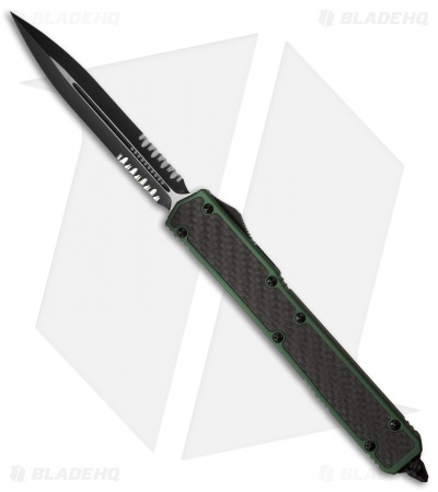 Microtech Makora II D/A OTF Automatic Knife OD Green (4.45" Serr) 106-2ODT