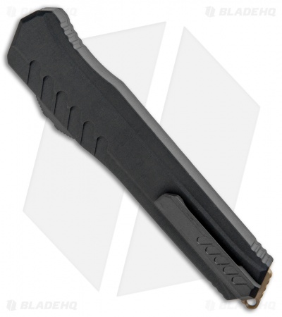 Microtech Cypher MK7 D/E OTF Automatic Knife Black (4" Tan) 242M-1TNBK 