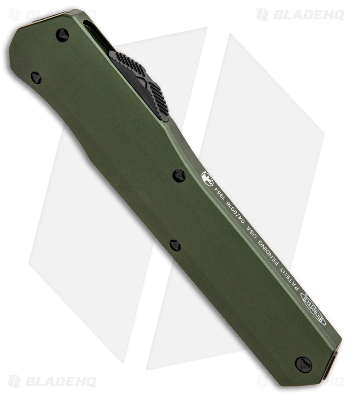Microtech Cypher S/E OTF Automatic Knife Smooth OD Green (4" Black) 42S