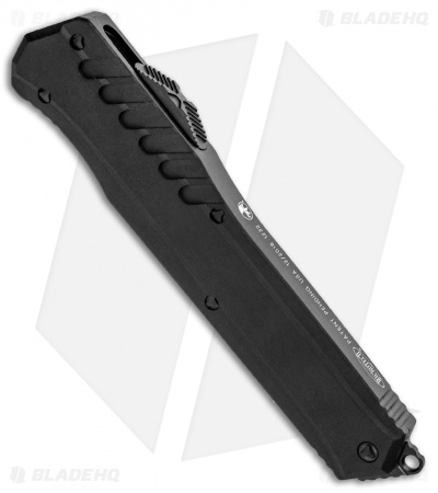 Microtech Cypher D/E OTF Auto Knife Tactical (4" Black Serr) 242M-D3T 