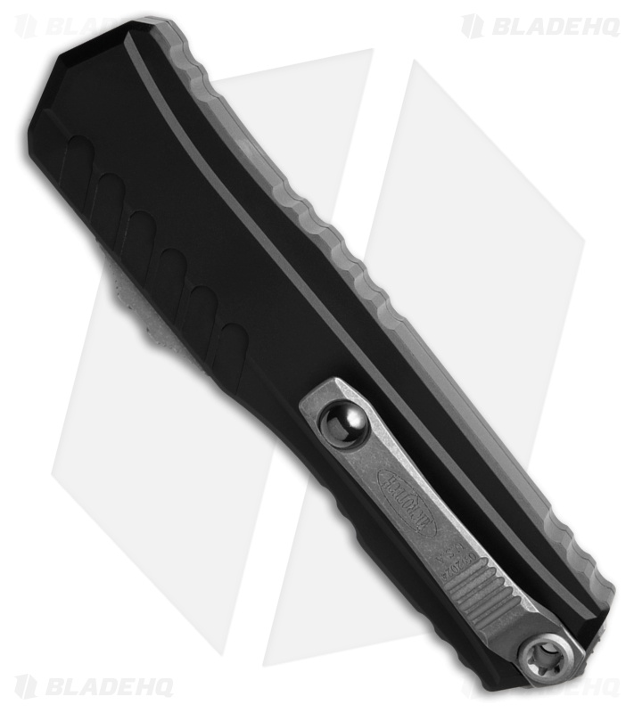 Microtech Cypher II D/E OTF Automatic Knife Black Aluminum (3.5" Apoc Full Serr)