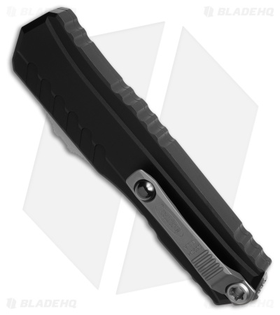 Microtech Cypher II D/E OTF Automatic Knife Black Aluminum (3.5" Stonewash)