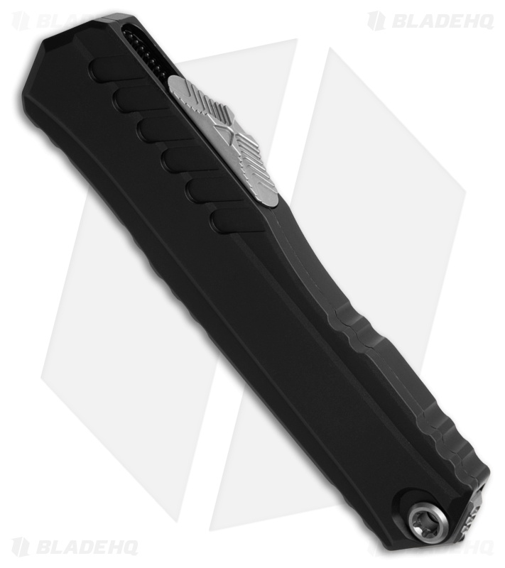 Microtech Cypher II D/E OTF Automatic Knife Black Aluminum (3.5" Stonewash)