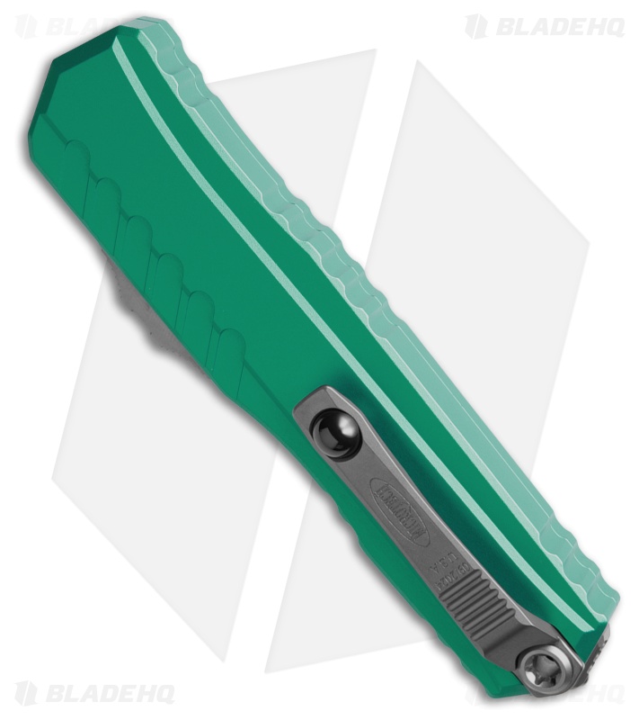 Microtech Cypher II D/E OTF Automatic Knife Turquoise Al (3.5" SW) 1242-10TQ