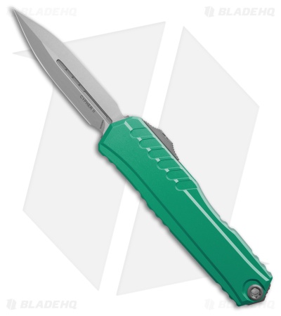 Microtech Cypher II D/E OTF Automatic Knife Turquoise Al (3.5" SW) 1242-10TQ