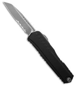 Microtech Cypher II S/E OTF Automatic Knife Black Aluminum (3.5" Apoc Serr)