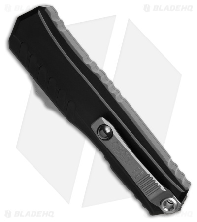 Microtech Cypher II S/E OTF Automatic Knife Black Aluminum (3.5" Stonewash)