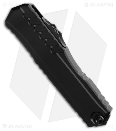 Microtech Cypher II S/E OTF Automatic Knife Black Aluminum (3.5" Black Serr)